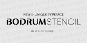 Bodrum Stencil font download