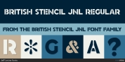 British Stencil JNL font download