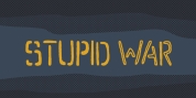 Stupid War font download