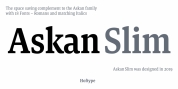 Askan Slim font download
