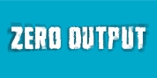 Zero Output font download
