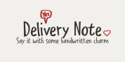 Delivery Note font download