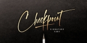 Checkpoint Signature font download