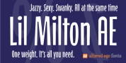 Lil Milton AE font download