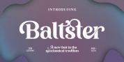 Baltster Font Serif font download
