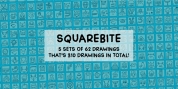 Square Bite font download