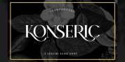 Konseric | Luxury Serif Font font download