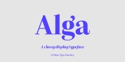 Alga font download