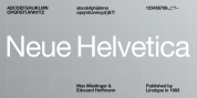 Neue Helvetica font download
