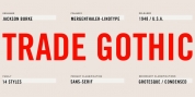 Trade Gothic font download
