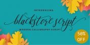 Blackstore Script font download