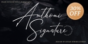 Anthoni Signature font download