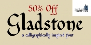 Gladstone font download
