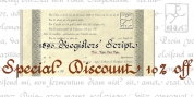 1890 Registers Script font download
