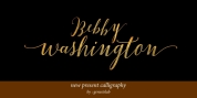 Bebby Washington font download