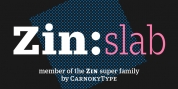 Zin Slab font download