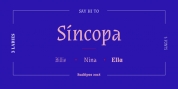 Sincopa font download