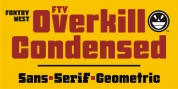 FTY Overkill Condensed font download