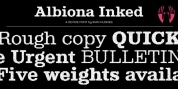 Albiona Inked font download