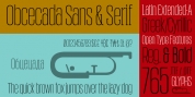 Obcecada Sans  Serif font download