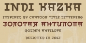 Indi Kazka 4F font download