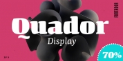 Quador Display font download