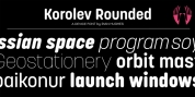 Korolev Rounded font download