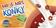 Mr  Mrs Konky font download
