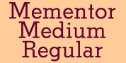 Mementor Medium Regular font download