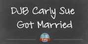 DJB Carly Sue Got Married font download
