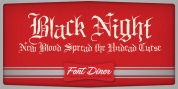 Black Night font download
