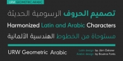 URW Geometric Arabic font download