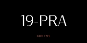19-PRA font download