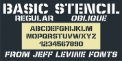Basic Stencil JNL font download