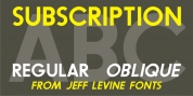 Subscription JNL font download