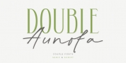 Double Aunofa font download