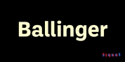 Ballinger font download