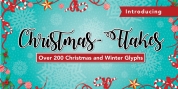 Christmas Flakes font download