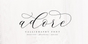 Adore Calligraphy font download