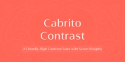 Cabrito Contrast font download