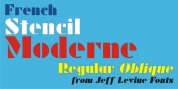 French Stencil Moderne JNL font download
