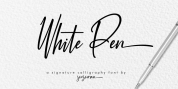 White Pen font download
