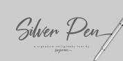 Silver Pen font download