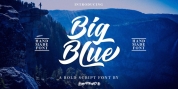 Big Blue Script font download