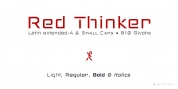 Red Thinker font download