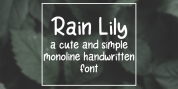 Rain Lily font download