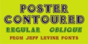 Poster Contoured JNL font download