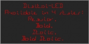 Digital-LED font download