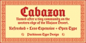 Cabazon font download