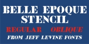 Belle Epoque Stencil JNL font download